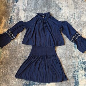 Ramy Brook Libby Dress Navy Blue Size XS